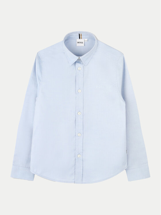 BOSS Boss Camicia J51130 M Celeste Regular Fit