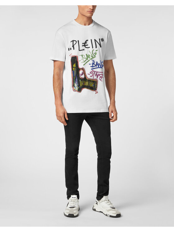 PHILIPP PLEIN PHILIPP PLEIN T-shirt 23467 Bianco Regular Fit