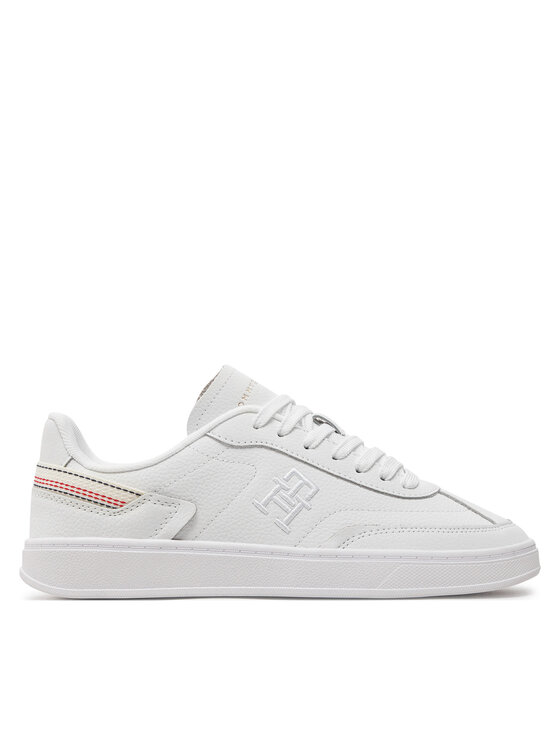 Sneakers Tommy Hilfiger Th Heritage Court Sneaker Strps FW0FW08284 Alb