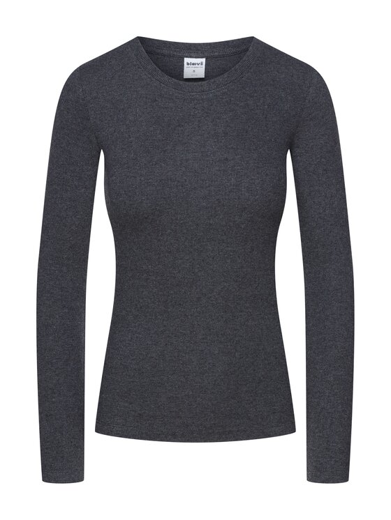 Esotiq Esotiq Bluzka 45913 Szary Regular Fit