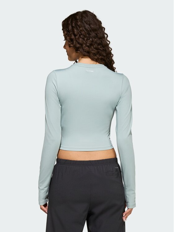 adidas adidas Longsleeve 158917 Zielony Fitted Fit