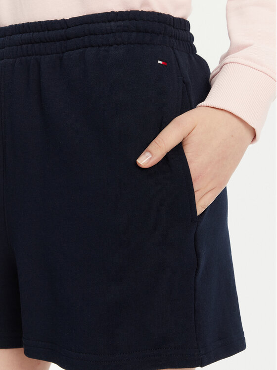 Tommy Hilfiger Tommy Hilfiger Pantaloni scurți sport UW0UW05800 Bleumarin Regular Fit