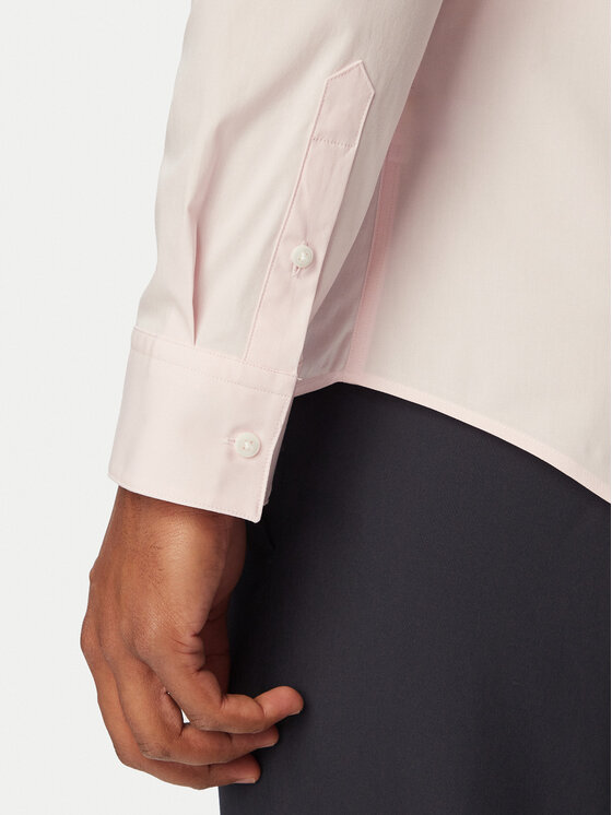 Calvin Klein Calvin Klein Cămașă LV04LB145G Roz deschis Slim Fit