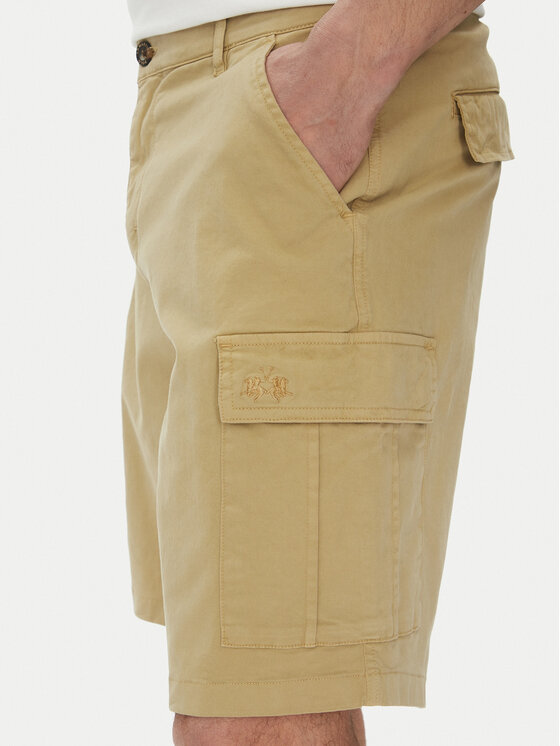 La Martina La Martina Шорти з тканини MAB002 TW536 Бежевий Regular Fit