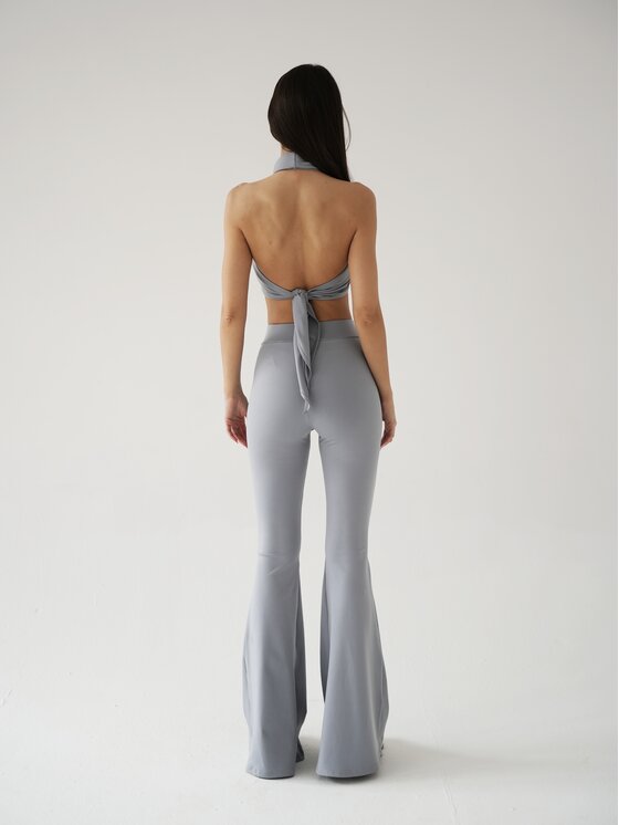 MissDenim MissDenim Top Soft Touch Szary Second Skin Fit