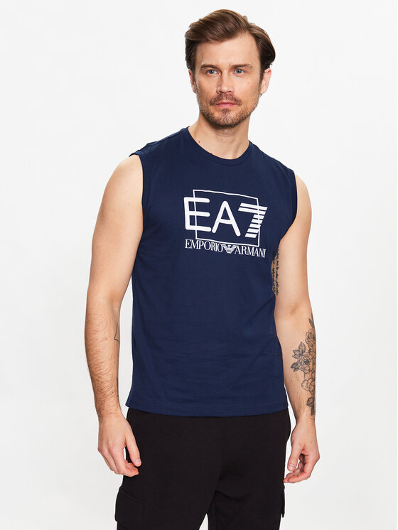 EA7 Emporio Armani Tank top 3RPT80 PJ02Z 1554 Granatowy Regular Fit