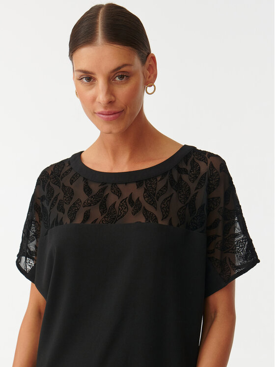 Tatuum Tatuum Haljina za svaki dan Owera T2322.201 Crna Relaxed Fit
