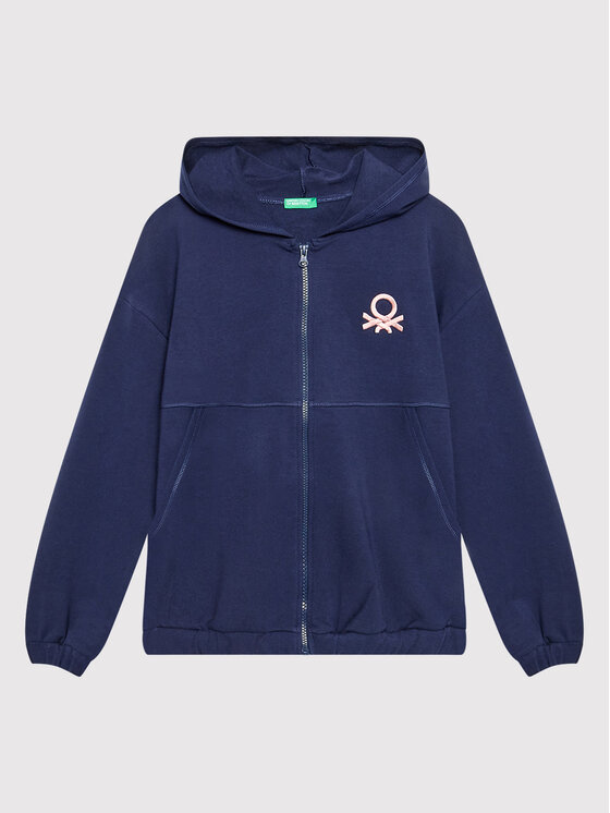 United Colors Of Benetton Sweatshirt 3GNSC500O Dunkelblau Regular Fit Modivo