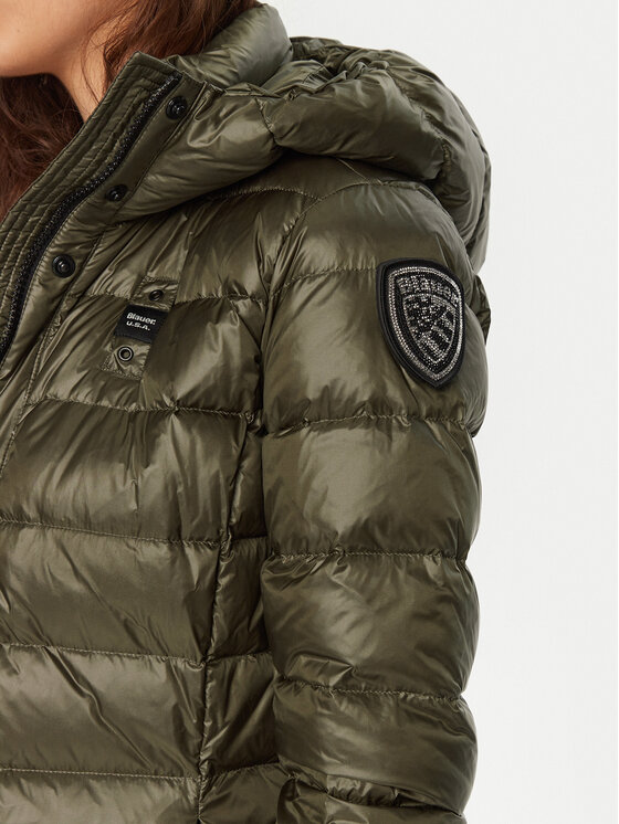 Blauer Blauer Пуховик 24WBLDK03040 Зелений Regular Fit