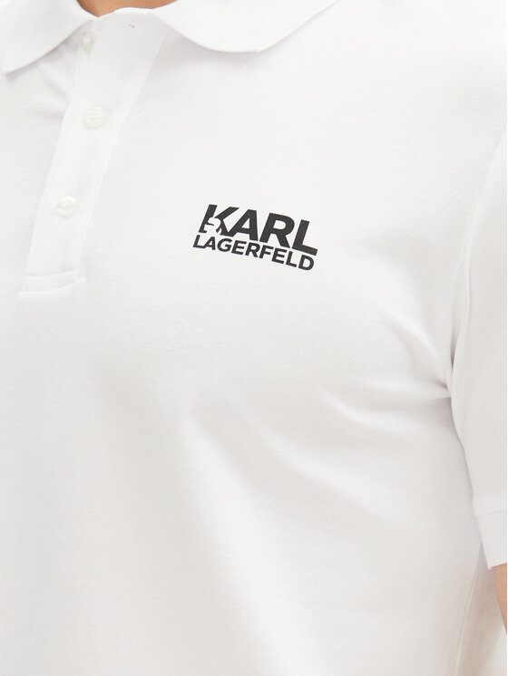 KARL LAGERFELD KARL LAGERFELD Polo 745088 552235 Bijela Regular Fit