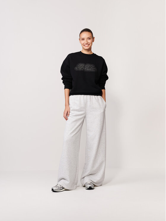 La Mania La Mania Mikina GRIS Čierna Basic Fit