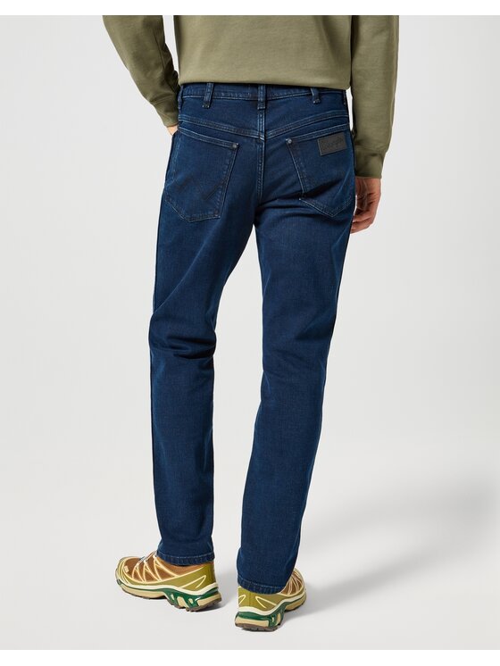 Wrangler Wrangler Jeansy River Niebieski Slim Leg