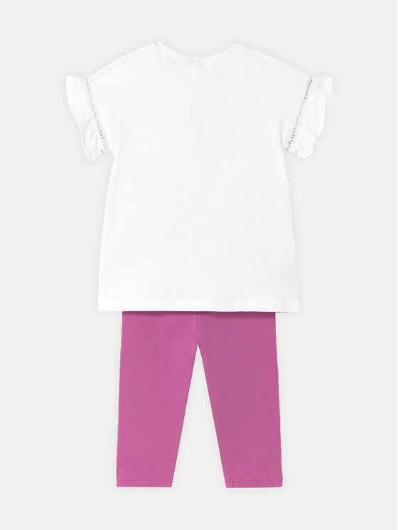 Mayoral Mayoral Set tricou și leggings 1734 Roz Regular Fit
