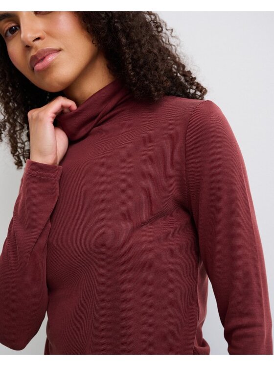Le Songe Le Songe Longsleeve NUBI Brązowy Basic Fit