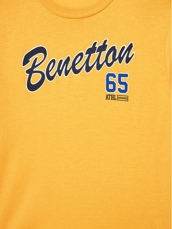 United Colors Of Benetton United Colors Of Benetton Bluza 3I1XC10JN Rumena Regular Fit