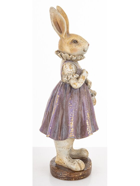 MIAhome MIAhome Figurka króliczka AMELIA z torebką Kolorowy