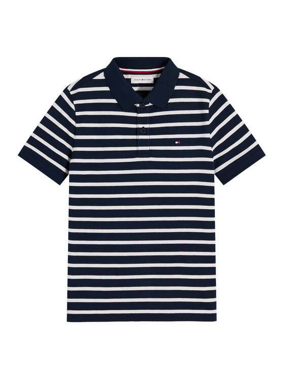 Tommy Hilfiger Tommy Hilfiger Тениска с яка и копчета KB0KB09103 Тъмносин Regular Fit