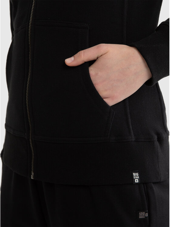 BIG STAR BIG STAR Bluza LAURISANA Czarny Slim Fit