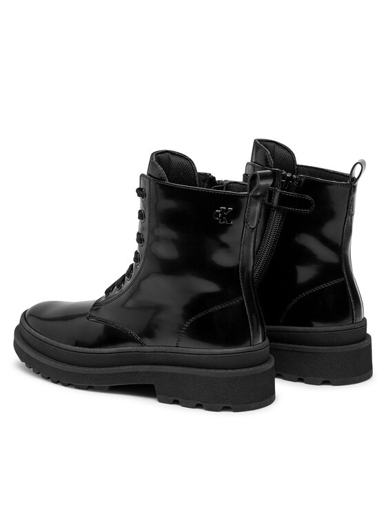 Calvin Klein Jeans Calvin Klein Jeans Trapery Lace-Up Bootie V4A5-81031-1453 S Czarny
