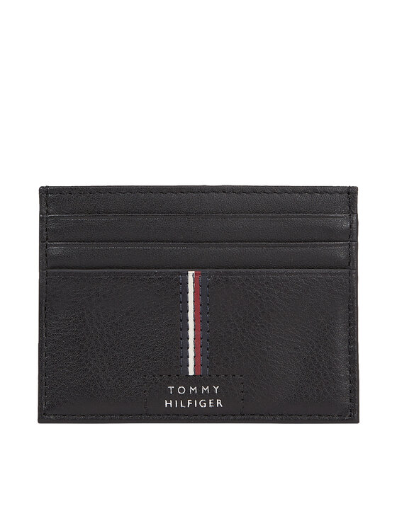 Tommy Hilfiger Etui pentru carduri Th Premium Leather Cc Holder AM0AM12186 Negru