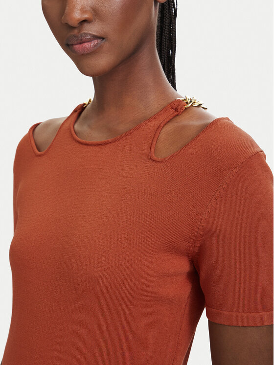 Fracomina Fracomina Trikotažinė suknelė FJ26SD5001K56501 Šviesiai raudona Slim Fit