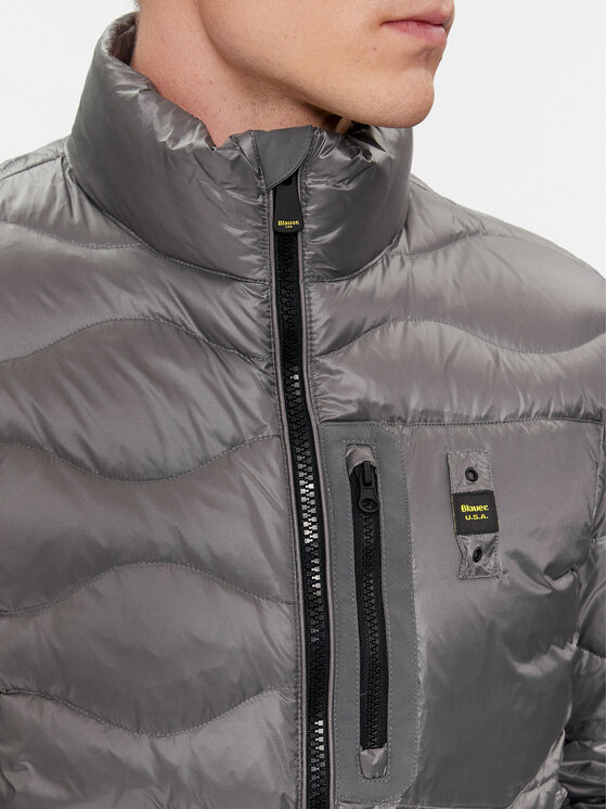Blauer Daunenjacke 23WBLUC03004 Grau Regular Fit | Modivo.de