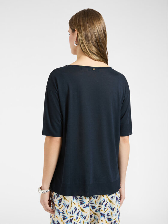 Elena Mirò Elena Mirò T-Shirt G091Z000612N034 Niebieski Regular Fit