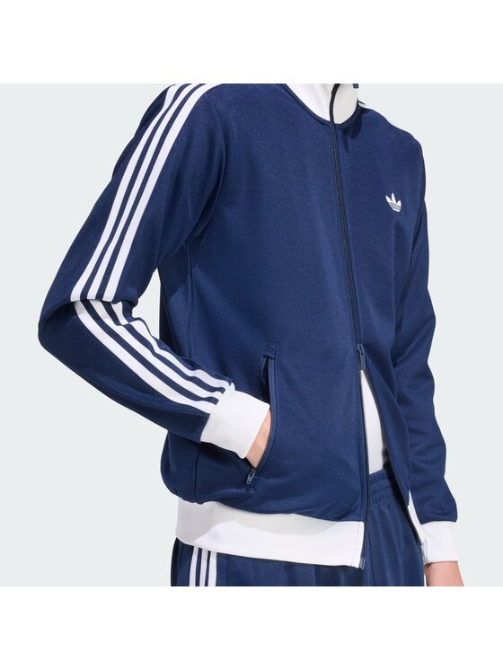 adidas adidas Bluza CLASSIC Błękitny Slim Fit