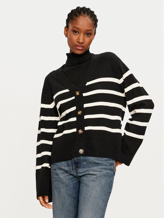 Pieces Pieces Strickjacke Sia 17150971 Schwarz Loose Fit