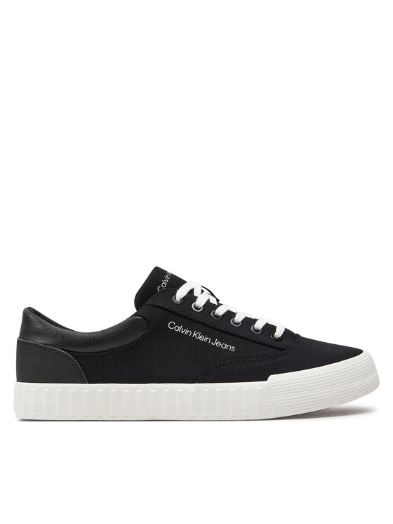 Sneakers Calvin Klein Jeans Skater Vulc Low Laceup Mix In Dc YM0YM00903 Black/Bright White 0GM
