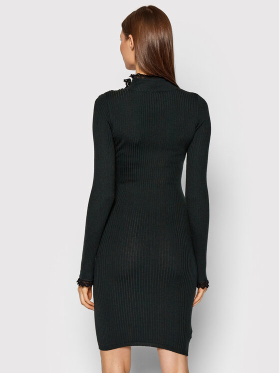 PINKO Pinko Pletena obleka Arzignano 1G166K Y77N Zelena Slim Fit