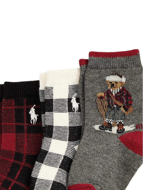Polo Ralph Lauren Polo Ralph Lauren Комплект 3 чифта дълги чорапи детски 441P03158001 Цветен