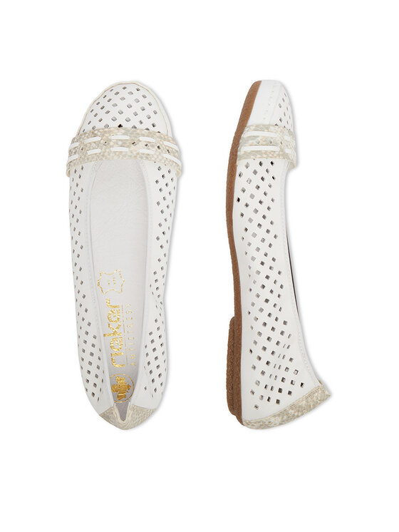 Rieker Rieker Ballerinas CEO-41430-81 Weiß