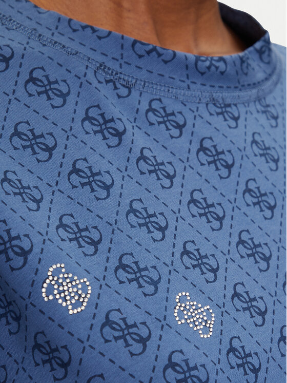 Guess Guess T-krekls V5GI16 I3Z14 Tumši zils Regular Fit