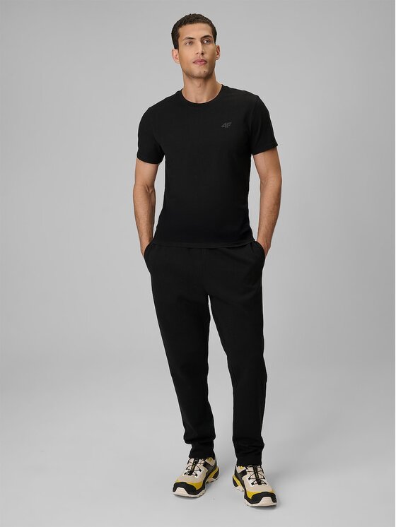 4F 4F T-Shirt 4FRMM00TTSHM4193-20S Μαύρο Slim Fit