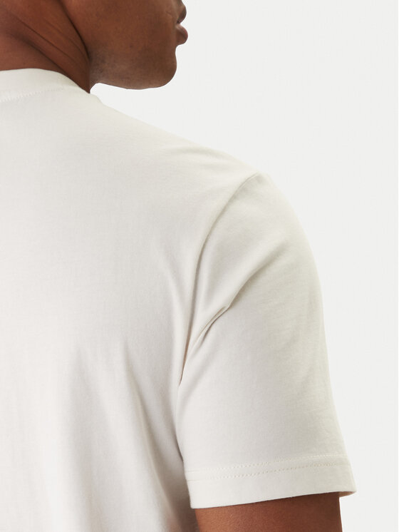Napapijri Napapijri Tričko S-Box Logo NP0A4IFL Écru Regular Fit