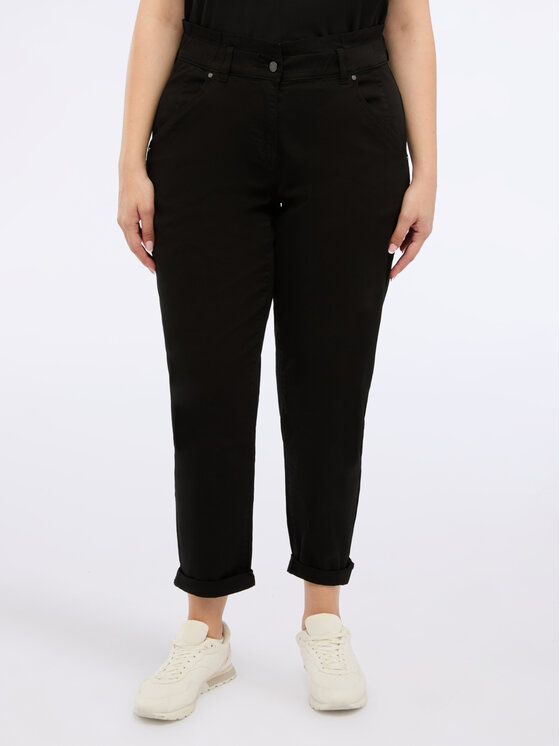 Fiorella Rubino Fiorella Rubino Spodnie materiałowe P725T004982N033 Czarny Regular Fit