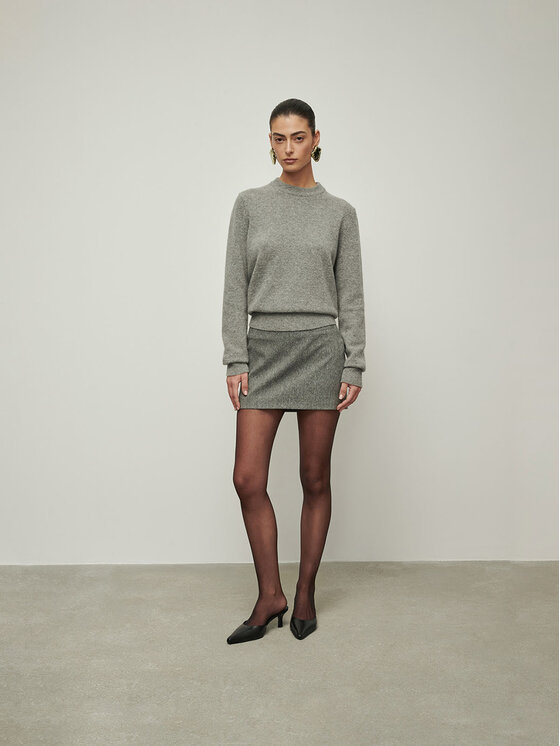 La Mania La Mania Gonna SHORTY Grigio Classic Fit