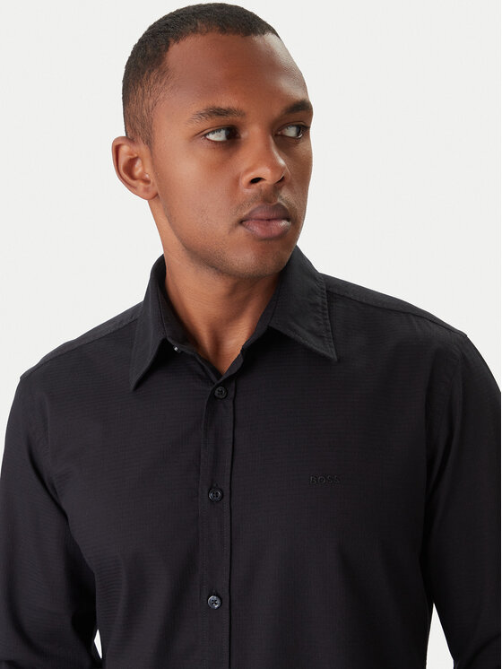BOSS BOSS Krekls Relegant 50548959 Melns Regular Fit