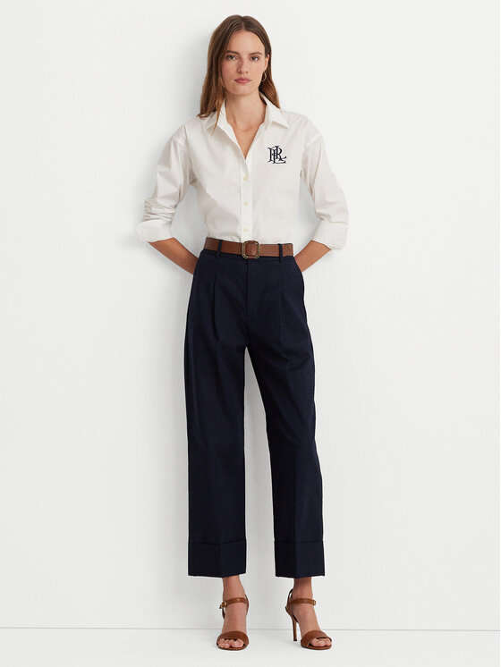 LAUREN RALPH LAUREN Lauren Ralph Lauren Koszula 200932538001 Biały Straight Fit