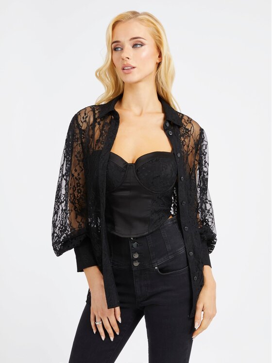 Guess Guess Top 158485 Czarny Classic Fit