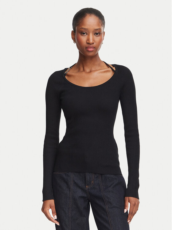 Guess Guess Светр W6YR22 Z0966 Чорний Slim Fit