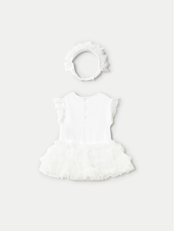 Mayoral Mayoral Vestito elegante 1756 Bianco Regular Fit
