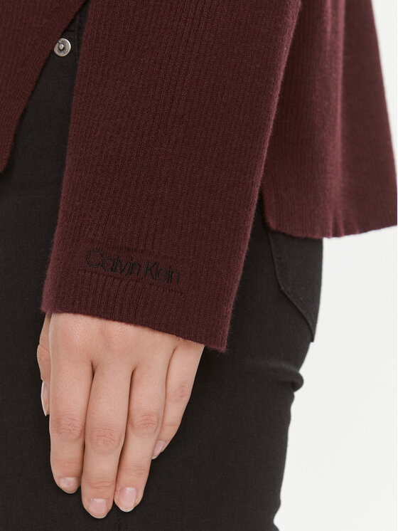 Calvin Klein Calvin Klein Džemper Essential K20K206019 Tamnocrvena Relaxed Fit