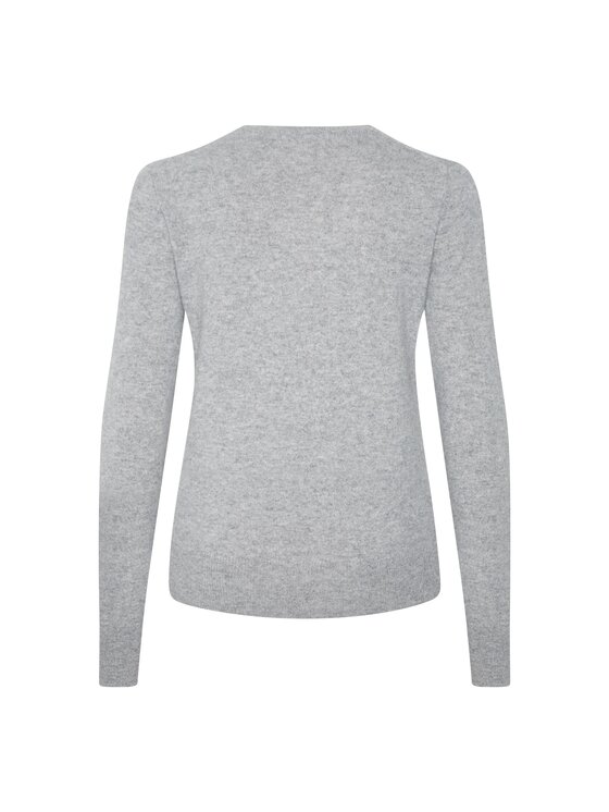 Style Republic Style Republic Sweter Kaszmir Szary jasny Comfort Fit