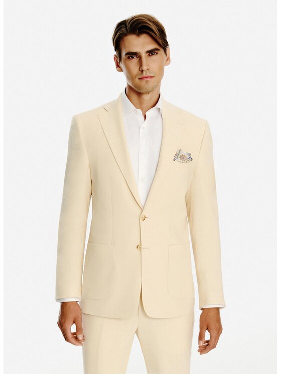 Pako Lorente Pako Lorente Marynarka P26SF-3G-034 Beżowy Slim Fit