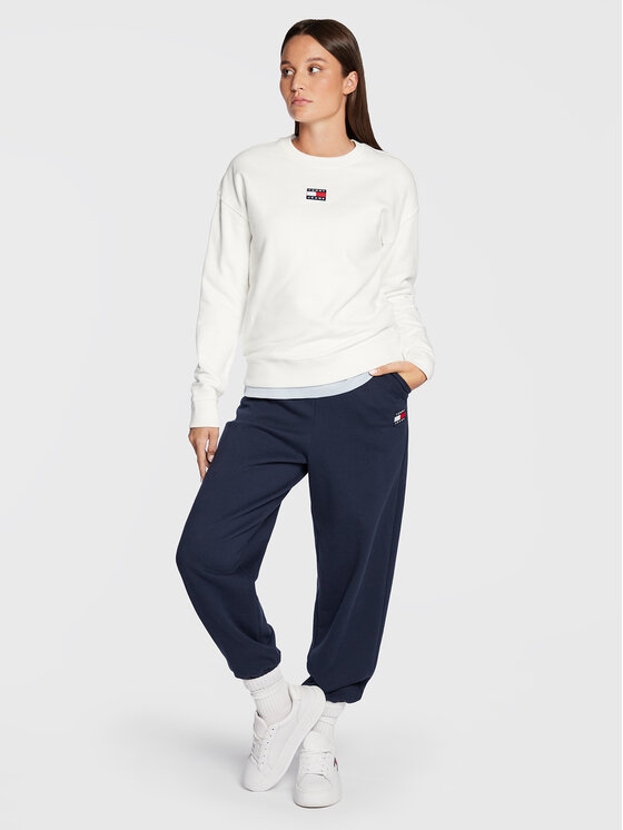 Tommy Jeans Tommy Jeans Jopa Center Badge DW0DW10402 Bela Regular Fit