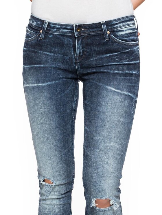 Lee Lee Jeansy TOXEY Niebieski Skinny Fit
