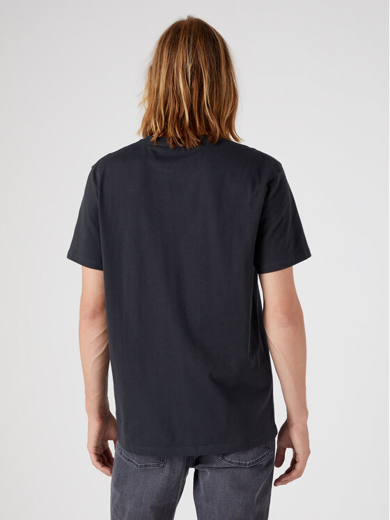 Wrangler Wrangler T-Shirt Branded W773EEXV6 112331867 Czarny Regular Fit