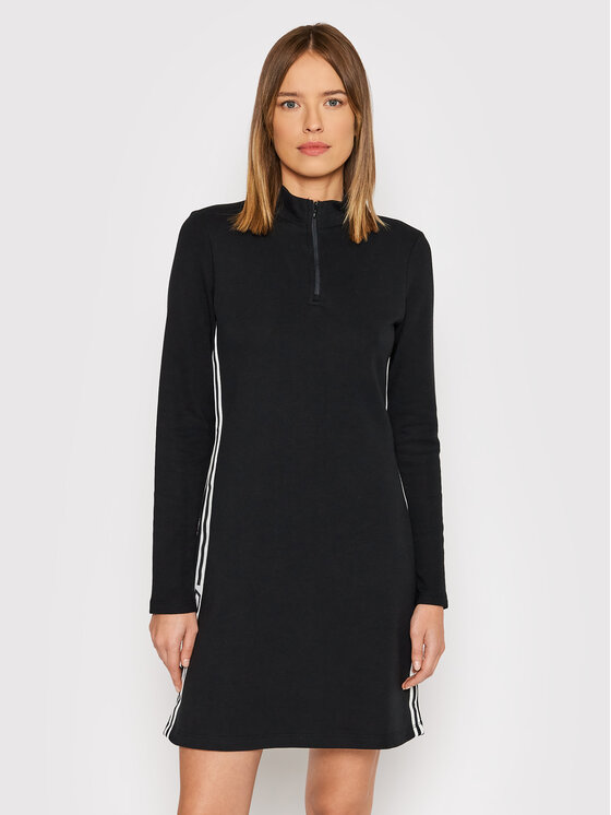 Vestito di maglia DD1GD247 Nero Regular Fit